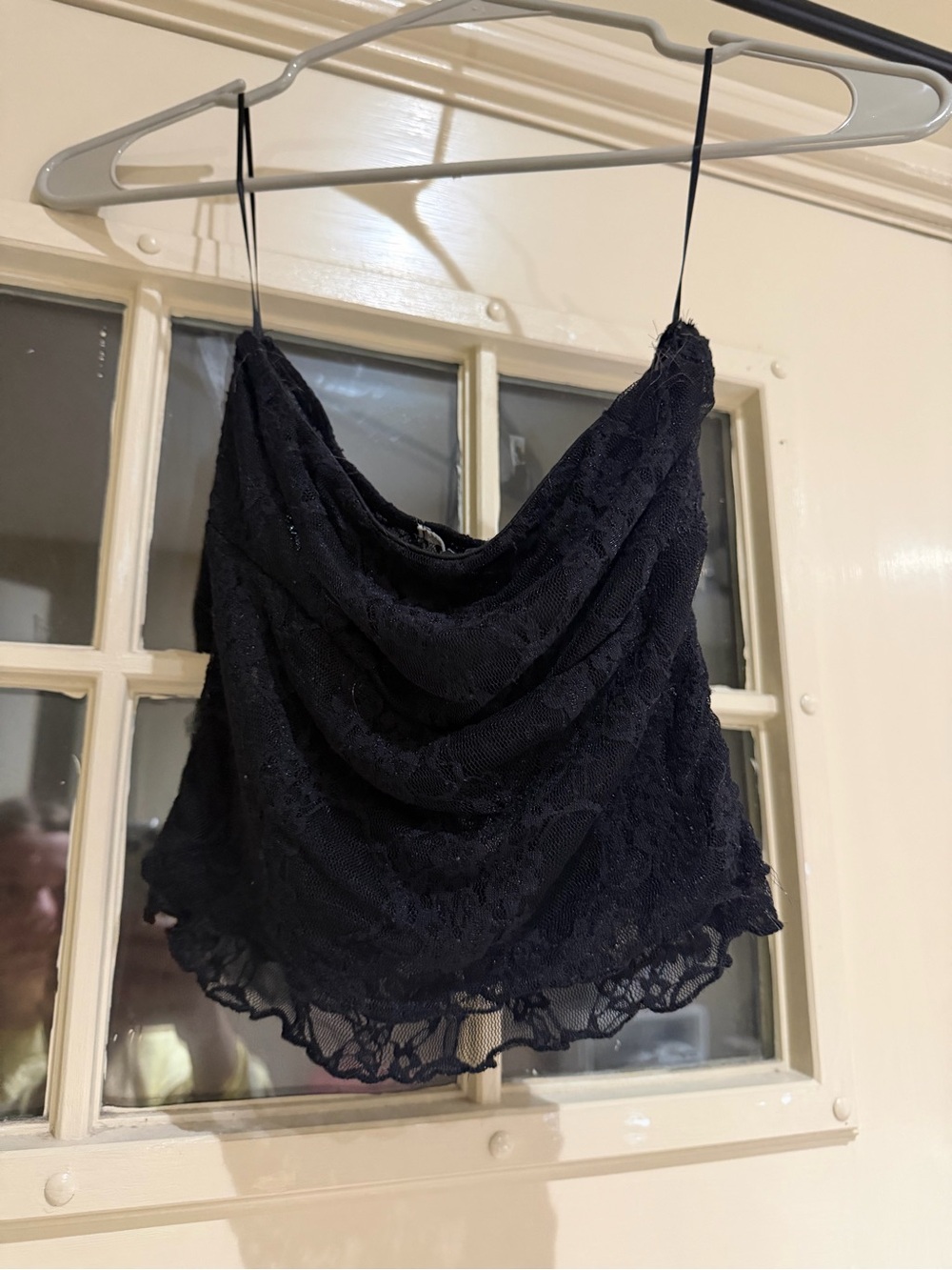 Urban Outfitters Black Lace Tube Top